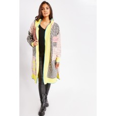 Houndstooth Contrast Coat