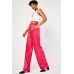 Jacquard Pattern Wide Leg Trousers