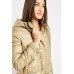 Knitted Hem Padded Jacket