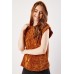 Knitted Sleeveless Hooded Top