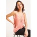 Lace Insert Chiffon Cami Top