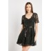 Lace Overlay Mini Dress