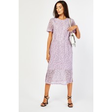 Lace Shift Midi Dress