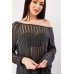 Ladder Sheer Jersey Knit Top