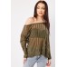 Ladder Sheer Jersey Knit Top