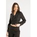 Lapel Front Wrap Tie Up Top