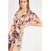 Large Flower Print Maxi Dress