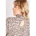 Leopard Print High Neck Bodysuit