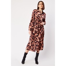 Leopard Print Shirt Dress