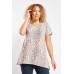 Leopard Print Short Sleeve Tunic Top