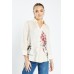 Linen Graphic Print Shirt