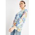 Long Sleeve Cotton Floral Blouse