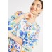 Long Sleeve Cotton Floral Blouse