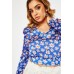 Long Sleeve Floral Crop Top