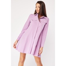 Long Sleeve Shirt Mini Dress