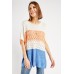 Loose Knit Colour Block Top