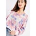 Loose Knit Printed Jumper