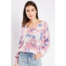 Loose Knit Printed Jumper