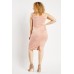 Low Plunge Bodycon Blush Dress