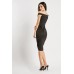 Low Plunge Bodycon Midi Dress