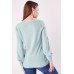 Low V-Neck Thin Knit Top