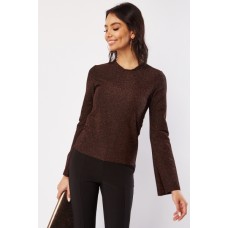 Lurex Round Neck Blouse