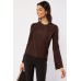 Lurex Round Neck Blouse