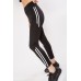 Mesh Panel Striped Side Leggings