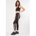 Mesh Panel Striped Side Leggings