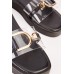 Metallic Clear Strap Sliders