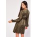 Metallic Dot Swing Dress