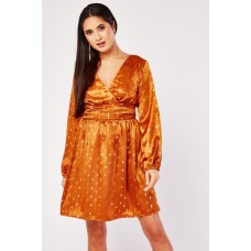 Metallic Dot Swing Dress