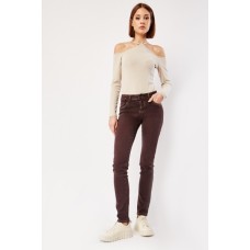 Mid Rise Stitched Skinny Jeans