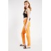 Mid Waist Orange Trousers