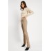 Mid Waist Partly Cotton Trousers