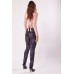 Mid Waist Skinny Embossed Trousers