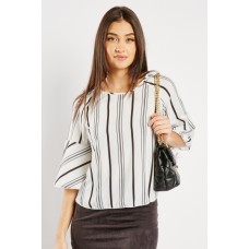 Monochrome Striped Blouse