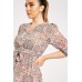 Moroccan Tile Print Wrap Dress