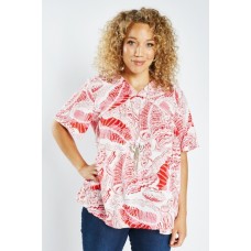 Multi Print Short Sleeve Top