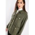 Multiple Flap Pockets Cotton Jacket