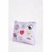 Novelty Patch Trim Clutch Bag