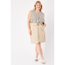 O-Ring Belted Mini Skirt