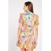 O-Ring Floral Mini Dress