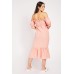 Off Shoulder Smock Midi Dress