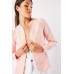 Open Front Textured Blazer