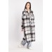 Oversized Midi Checkered Shacket