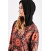 Paisley Print Contrast Hoodie And Trousers Set