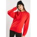 Partly Cotton Round Neck Plain Sweater