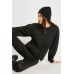 Partly Cotton Round Neck Plain Sweater