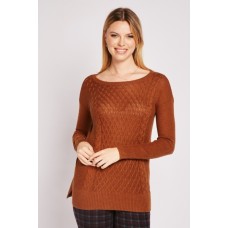 Pattern Knit Front Jumper